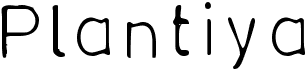 preview image of the Plantiya font