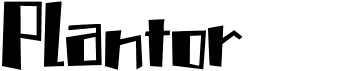 preview image of the Plantor font