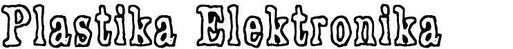 preview image of the Plastika Elektronika font