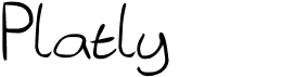 preview image of the Platly font
