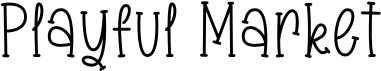 preview image of the Playful Market font