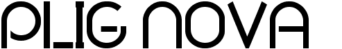 preview image of the Plig Nova font