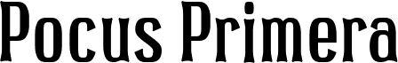 preview image of the Pocus Primera font