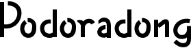 preview image of the Podoradong font
