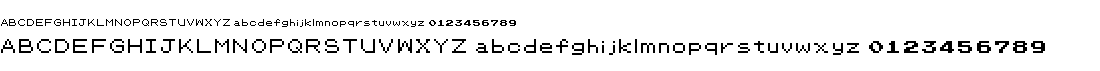 preview image of the Pokemon Classic font