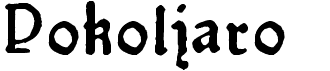 preview image of the Pokoljaro font