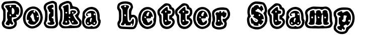 preview image of the Polka Letter Stamp font