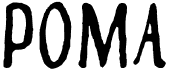 preview image of the Poma font