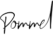 preview image of the Pommel font