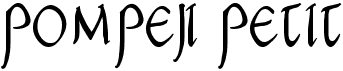 preview image of the Pompeji Petit font
