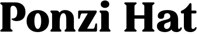 preview image of the Ponzi Hat font