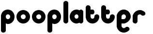 preview image of the Pooplatter font