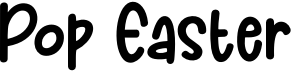 preview image of the Pop Easter font