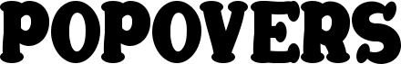 preview image of the Popovers font
