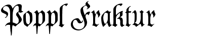 preview image of the Poppl Fraktur CAT font