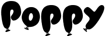 preview image of the Poppy AOE font
