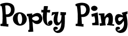 preview image of the Popty Ping font