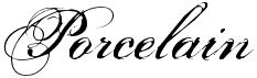 preview image of the Porcelain font