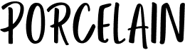 preview image of the Porcelain font