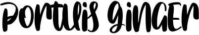 preview image of the Portuis Ginger font