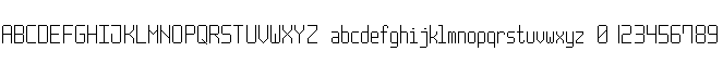 preview image of the Post Pixel-7 font