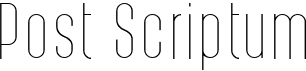 preview image of the Post Scriptum font