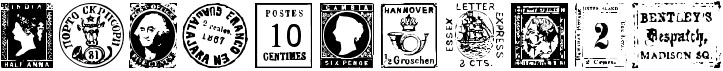 preview image of the Postage Stamps font