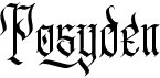 preview image of the Posyden font