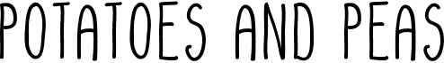 preview image of the Potatoes And Peas font