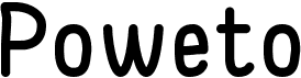 preview image of the Poweto font