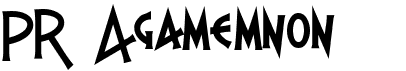 preview image of the PR Agamemnon  font