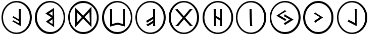 preview image of the PR Runestones 2 font