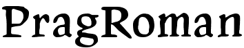 preview image of the PragRoman font