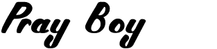preview image of the Pray Boy font