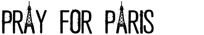 preview image of the Pray For Paris font