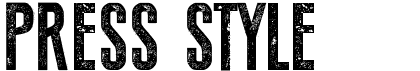 preview image of the Press Style font