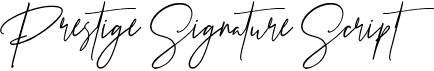 preview image of the Prestige Signature Script font