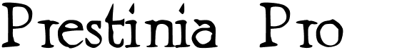preview image of the Prestinia Pro font
