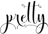 preview image of the Pretty font