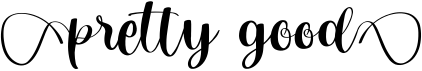 preview image of the Pretty Good Script font
