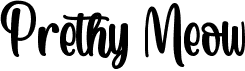 preview image of the Pretty Meow font