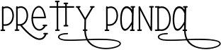 preview image of the Pretty Panda font