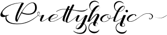 preview image of the Prettyholic font