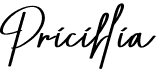 preview image of the Pricillia font