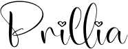 preview image of the Prillia font