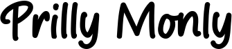 preview image of the Prilly Monly font