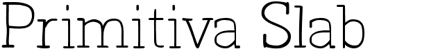 preview image of the Primitiva Slab font