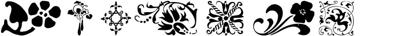 preview image of the Printers Ornaments One font