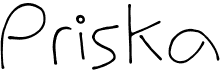 preview image of the Priska font