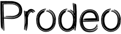 preview image of the Prodeo font